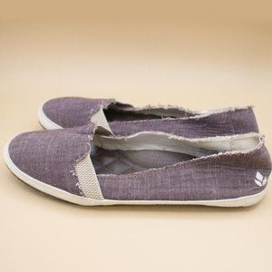 Reef Summer Slip on Dark Purple Flats Women's Size 7